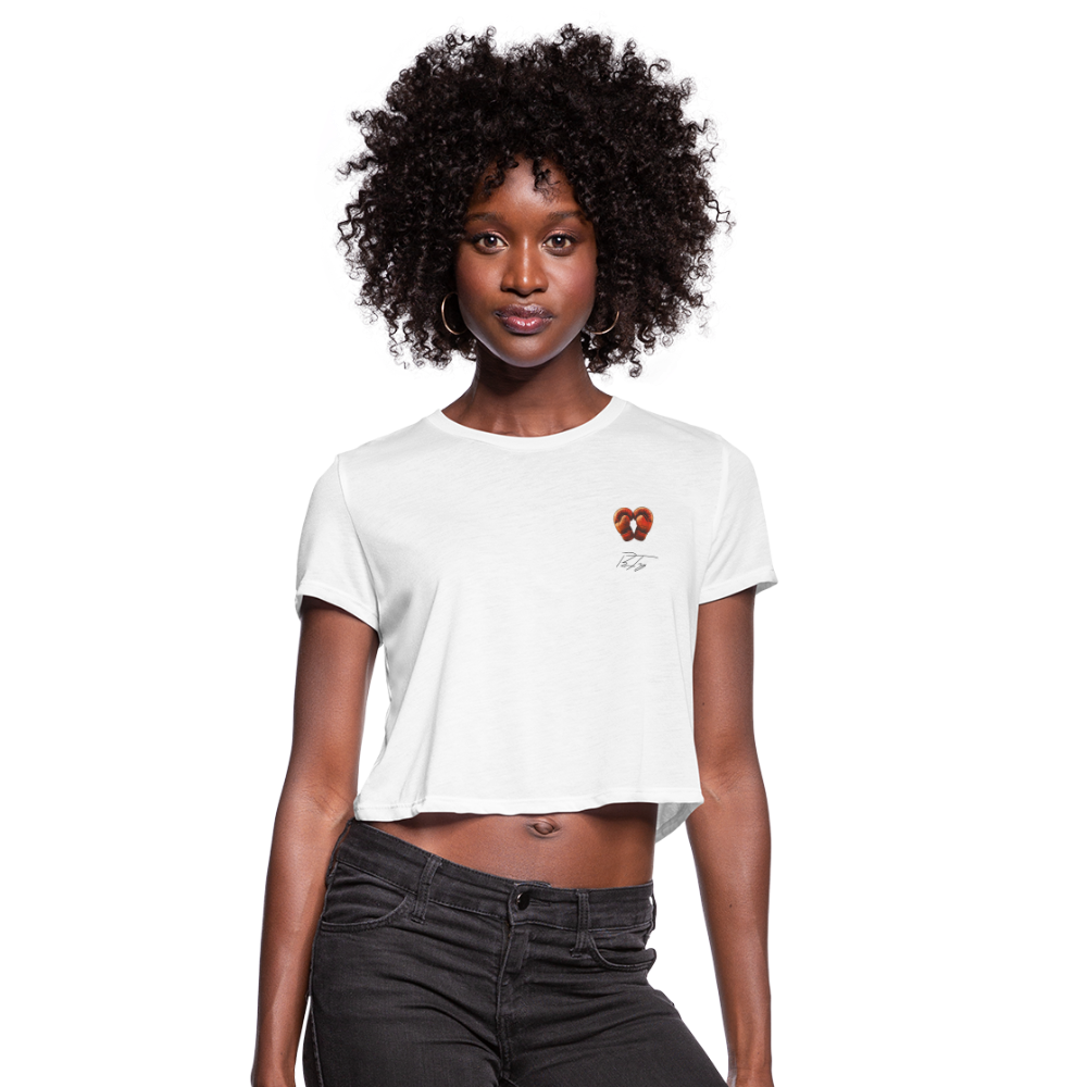 Love It Cropped T-Shirt - white